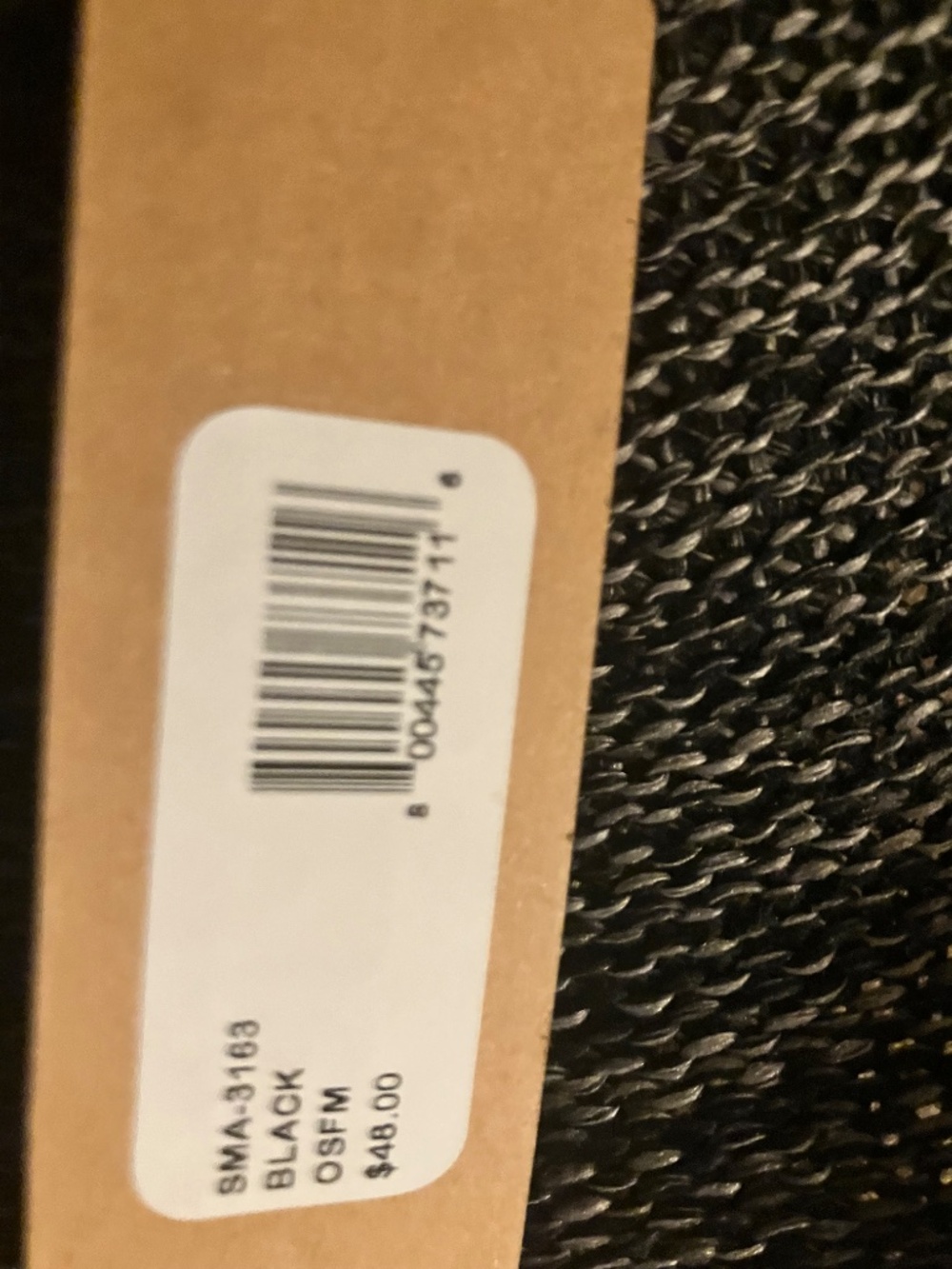 NWT Steve Madden Black Open Lacework Cowboy Hat Women's M - Picture 8 of 8
